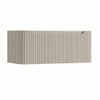 H&R Badmeubelen Juice Wastafelonderkast - 100x45x40cm - afgeronde hoeken - 3D-front - 1 lade - geïntegreerde greep - beige mat SW1259217