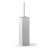 Zack Carvo Toiletborstelhouder - gesloten - staand - geborsteld RVS SW538597