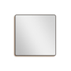 Saniclass Retro Line 2.0 Square Miroir carré 120x120cm arrondi cadre noir mat SW643420