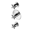 Hotbath Amice robinet de douche thermostatique encastrable 2 robinets d'arret chrome SW22506 Hotbath Amice robinet de douche thermostatique encastrable 2 robinets d'arret chrome SW22506