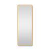FugaFlow Eccelente Arredo 2.0 Rectangle spiegel badkamerspiegel - 140x50cm - rechthoek - afgerond - frame - mat goud SW1123422