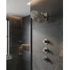 Royal Plaza ensemble de douche pluie encastré – thermostatique – douche de tête Ø 32 cm avec cascade – sans douchette – gunmetal SW1577867