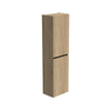 Thebalux Hoge kast 165x45x29 2x dichte deur 1x greeplijst mat zwart links draaiend t.b.v. Type 1/3/5/9 SW841679