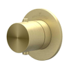 IVY Concord Élément de finition - pour mitigeur thermostatique encastré - Symmetry - rosace ronde - inox 316 brossé or mat PVD SW1030903
