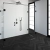 Saniclass Create douchecabine XL 90x200cm profielloos met antikalk en 8mm veiligheidsglas zwart mat SW223715 Saniclass Create douchecabine XL 90x200cm profielloos met antikalk en 8mm veiligheidsglas zwart mat SW223715