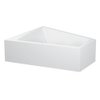 Duravit Paiova bad acryl afgeschuind 180x140x46cm links met aangevormd paneel en frame wit 0280234 Duravit Paiova bad acryl afgeschuind 180x140x46cm links met aangevormd paneel en frame wit 0280234