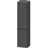 Duravit Ketho.2 Hoge kast - met 2 deuren - 40x176x36cm rechts - met tip ongrafiet - mat grafiet (grijs) SW772580