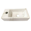 Wiesbaden Rhea S mini fontein links 36,5 x 18 x 9 cm keramiek carrara SW484771