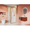 Crosswater Clear 6 Zijwand - 100x195cm - 6mm - helder veiligheidsglas - messing geborsteld SW916809 Crosswater Clear 6 Zijwand - 100x195cm - 6mm - helder veiligheidsglas - messing geborsteld SW916809
