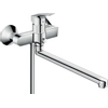 Hansgrohe Logis Badkraan - met omstel en koppelingen - met extra lange uitloop 30cm - hoogglans chroom SW94953