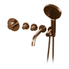 Brauer Copper Edition Badkraan Inbouw - met douchegarnituur - 20cm uitloop - inclusief inbouwdeel - 3 gladde knoppen - handdouche rond 3 standen - PVD - geborsteld koper SW374501 Brauer Copper Edition Badkraan Inbouw - met douchegarnituur - 20cm uitloop - inclusief inbouwdeel - 3 gladde knoppen - handdouche rond 3 standen - PVD - geborsteld koper SW374501