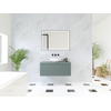 HR Matrix ensemble de meubles de salle de bain 3d 100cm 1 tiroir sans poignée avec bande de poignée en couleur petrol matt avec dessus petrol matt SW857068