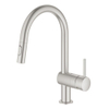GROHE Minta Robinet de cuisine - haut - bec pivotant/extensible - 2 types de jets - supersteel brossé SW225338