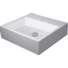 Duravit Vero Air Lavabo à poser - 50x47cm - sans trou de robinetterie - sans trop-plein - meulé - face arrière émaillée - blanc SW157038