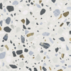 ÉCHANTILLON Terravito Hodoro carreau mural et de sol - 59.5x59.5cm - 9.5mm - rectifié - Terrazzo - Blanc SW1130597