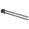 Grohe Essentials Handdoekhouder - 45cm - dubbel - draaibaar - hard graphite (antraciet) SW98952