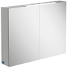 Villeroy & Boch my view one spiegelkast - 100.7x74.6cm - met 2 deuren - met led - zilver SW73042