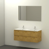 Qisani Allasio badmeubelset 120x45.5x52 met spiegel met softclose lancelot oak SW276943 Qisani Allasio badmeubelset 120x45.5x52 met spiegel met softclose lancelot oak SW276943