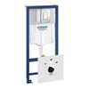 Grohe Rapid SL WC-element - voor voorwand- of systeemwandmontage - 113cm - met Skate Cosmopolitan bedieningsplaat 0434439