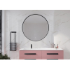 HR Meubles de salle de bain Rondo 2.0 Miroir - cadre noir mat - 120cm - à intensité variable - LED - chauffe-miroir SW1171085