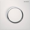 Geberit HyTouch urinoir stuursysteem pneumatisch met bedieningsplaat Sigma 10 Plaat en toets glans wit Designring glansverchroomd 0701938 Geberit HyTouch urinoir stuursysteem pneumatisch met bedieningsplaat Sigma 10 Plaat en toets glans wit Designring glansverchroomd 0701938