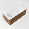 MONDIAZ FREEZE Baignoire îlot - 180x85cm - Rouille/talc SW491463