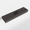 MONDIAZ LEX Opbouwwastafel 120x30x12cm 0 kraangaten wasbak midden Solid Surface Dark grey mat SW476545 MONDIAZ LEX Opbouwwastafel 120x30x12cm 0 kraangaten wasbak midden Solid Surface Dark grey mat SW476545