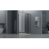 FugaFlow Efficiente Vetro Cabine de Douche - 80x80 cm - carré - or mat SW1470183