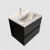 MONDIAZ VICA Ensemble de meuble salle de bain - 60cm - 2 tiroirs - lavabo Denia milieu - 1 trou de robinet - solid surface urban SW410145 MONDIAZ VICA Ensemble de meuble salle de bain - 60cm - 2 tiroirs - lavabo Denia milieu - 1 trou de robinet - solid surface urban SW410145