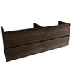 Saniclass Holz Pure Meuble sous lavabo - 160x45x60cm - 4 tiroirs - Chêne charcoal SW1420796