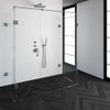 Saniclass Create douchecabine XL 90x180cm profielloos met antikalk en 8mm veiligheidsglas geborsteld RVS SW223714 Saniclass Create douchecabine XL 90x180cm profielloos met antikalk en 8mm veiligheidsglas geborsteld RVS SW223714
