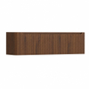 H&R Badmeubelen Juice Wastafelonderkast - 160x45x40cm - linkerhoek afgerond - 3D-front - 2 lades - geïntegreerde greep - dark oak SW1260333