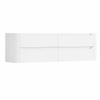 H&R Badmeubelen Juice Wastafelonderkast - 180x45x50cm - afgeronde hoeken - 4 lades - geïntegreerde greep - Wit mat SW1491476
