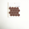 SAMPLE The Mosaic Factory Hexagon mozaïektegel - 12.5x15 - wand en vloertegel - Zeshoek/Hexagon - Porselein Terra Cotta Mat SW1159400