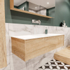 MONDIAZ LUSH 120cm badmeubel washed oak 1 lade wastafel cloud midden zonder kraangat SW409371 MONDIAZ LUSH 120cm badmeubel washed oak 1 lade wastafel cloud midden zonder kraangat SW409371