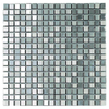 Dune Metalic Silver Mozaiektegel - 30.1x30.1cm - 8.0mm - Silver - per stuk SW1471191