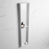 Mondiaz Easy nis 29.5x89.5x8cm voor Inbouw/opbouw 2 open vakken Solid surface Talc/Clay SW643802