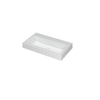 Ink momento lavabo 80x9x45cm 0 trous pour robinet 1 évier polystone blanc brillant SW157895