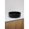 Riho Marmic Round Vasque à poser 34.69x34.6x11.4cm céramique rond marbre noir mat SW760806