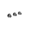 Hotbath Archie Afbouwdeel - Archie douche thermostaat - met 2 stopkranen BGP - PVD - geborsteld gunmetal (antraciet) SW798892