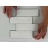 SAMPLE Terravito Nocino wandtegel - 6x18.6cm - White mat (wit) SW1221349