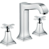 Hansgrohe Metropol Classic Mélangeur de lavabo 3 trous avec bonde et poignée croix chromé SW94975 Hansgrohe Metropol Classic Mélangeur de lavabo 3 trous avec bonde et poignée croix chromé SW94975