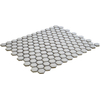 The Mosaic Factory Barcelona mozaïektegel - 26x30cm - 6mm - hexagon - glans soft grey (grijs) SW207142
