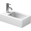 Duravit Vero lave-mains 25x45cm avec trou de robinet et trop-plein avec WonderGliss blanc 0291346