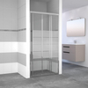 Nemo Go Avis schuifdeur 100x185cm 4mm helder veiligheidsglas met matte stroken aluminium verchroomd SW292787 Nemo Go Avis schuifdeur 100x185cm 4mm helder veiligheidsglas met matte stroken aluminium verchroomd SW292787
