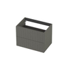 INK Meuble sous-lavabo - 70x45x52cm - 2 tiroirs - poignées en saillie - MDF laqué - Vert béton mat SW1405406