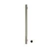 Hotbath &MORE Handdoekradiator - 19x115cm - vierkant - 1 stangen - verticaal - met schakelaar - geborsteld nikkel (RVS) SW1245831
