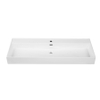 Saniclass Legend Lavabo pour meuble - 121x47x12cm - avec trop-plein - 1 vasque - 1 trou de robinet - céramique - blanc brillant SW1472835