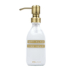 Wellmark Handcreme helder glas messing pomp 250ml tekst SOFT HANDS KIND HEART Bronze label SW773947