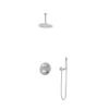 Hotbath Buddy IBS - Regendoucheset - 2-weg-omstel - 15cm plafondarm - 20cm ronde hoofddouche - staafhanddouche - hoogglans chroom SW18255